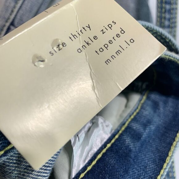 Mnml skinny ankle zipped distressed jeans - Picture 6 of 13